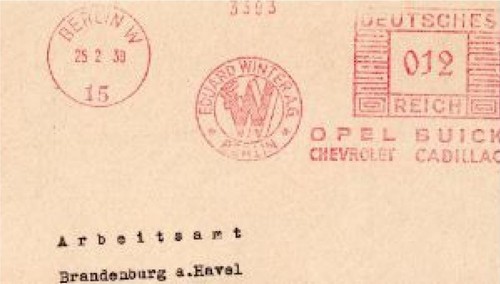 Deutsches reich meter stamp - deutsches,